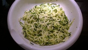 Zucchini after Salt and Draining