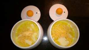 egg-tastic cooker with egg mixture